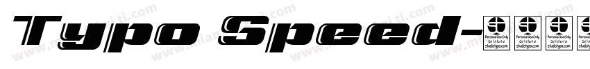 Typo Speed字体转换